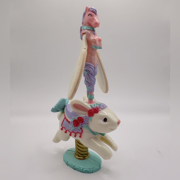 VTG Rare Sky Dancer Pony and Bunny Set Spinning‎ Works HTF 90s Collectible Decor - Picture 1 of 15